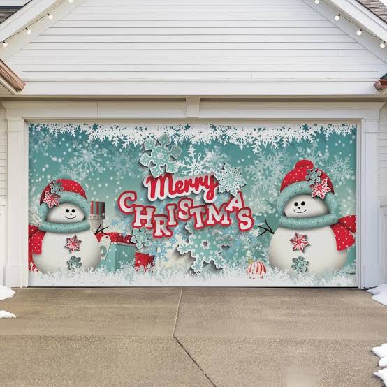 garage door christmas decorations​