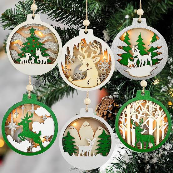 Wooden Christmas Ornaments