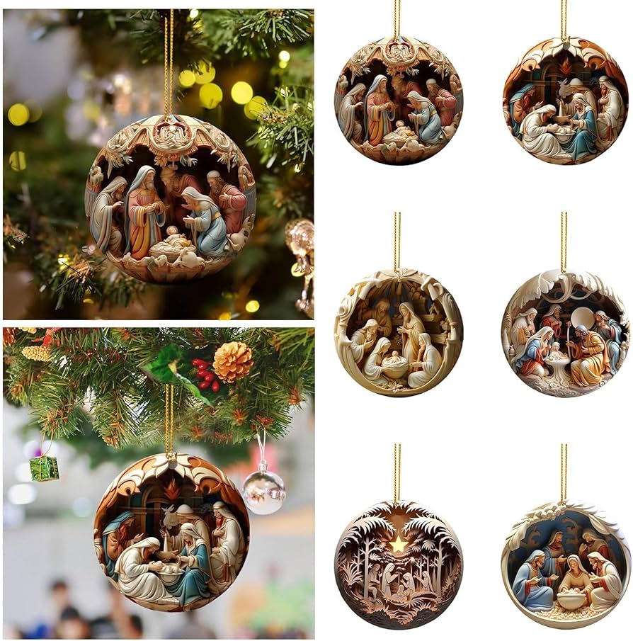 Wooden Christmas Ornaments